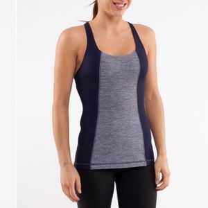 Lululemon Get Fit Tank Heathered/ Deep Indigo